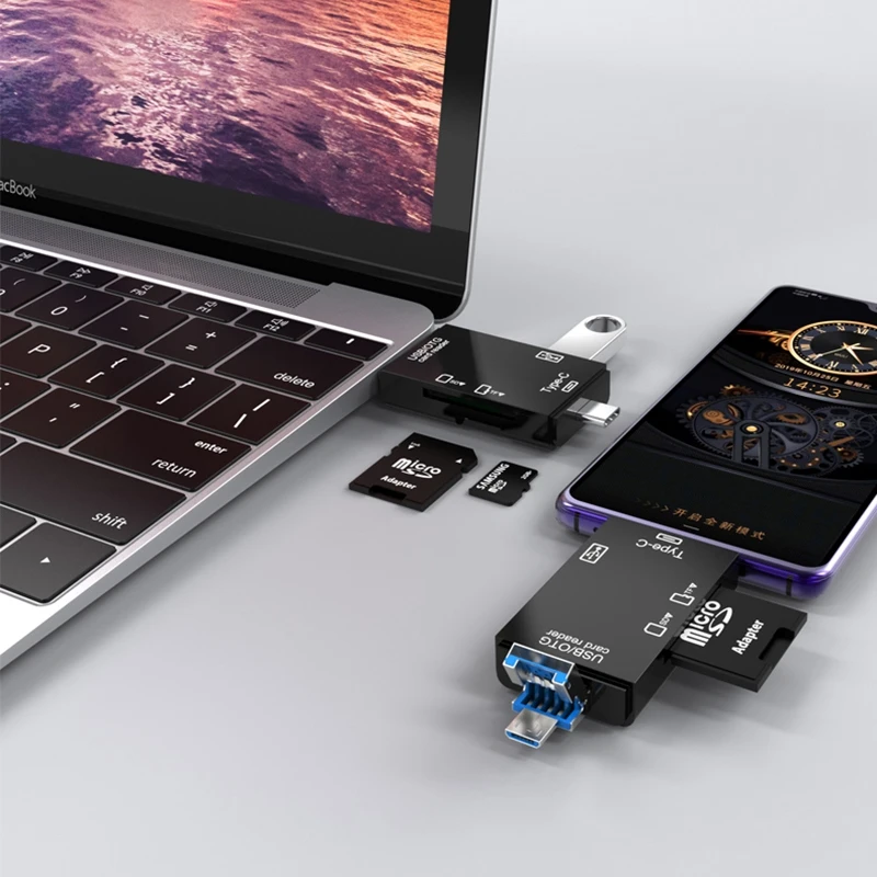 Устройство для чтения Micro USB Type-C 6 в 1 | Компьютеры и офис