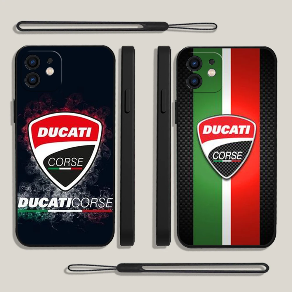 Fashion Motorcycle Ducaties Logo Phone Case For iPhone 14 13 12 11 Pro Max Mini X XR XS MAX Plus Silicone Cases with Hand Strap
Fashion Motorcycle Ducaties Logo Phone Case For iPhone 14 13 12 11 Pro Max Mini X XR XS MAX Plus Silicone Cases with Hand Strap