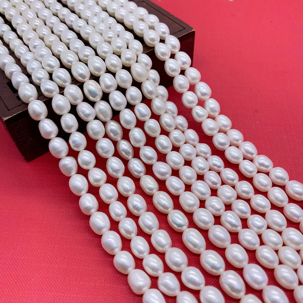 100% Natural Freshwater Pearls High Quality Rice Beads for Making Fine Elegant Jewelry DIY Necklace Earring Bracelet Accessories
100% Natural Freshwater Pearls High Quality Rice Beads for Making Fine Elegant Jewelry DIY Necklace Earring Bracelet Accessories