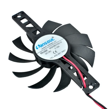 WSH8010S18 Fan blade diameter 75mm Mounting hole spacing 100mm DC12V 0.18A Bracket cooling fan for induction cooker