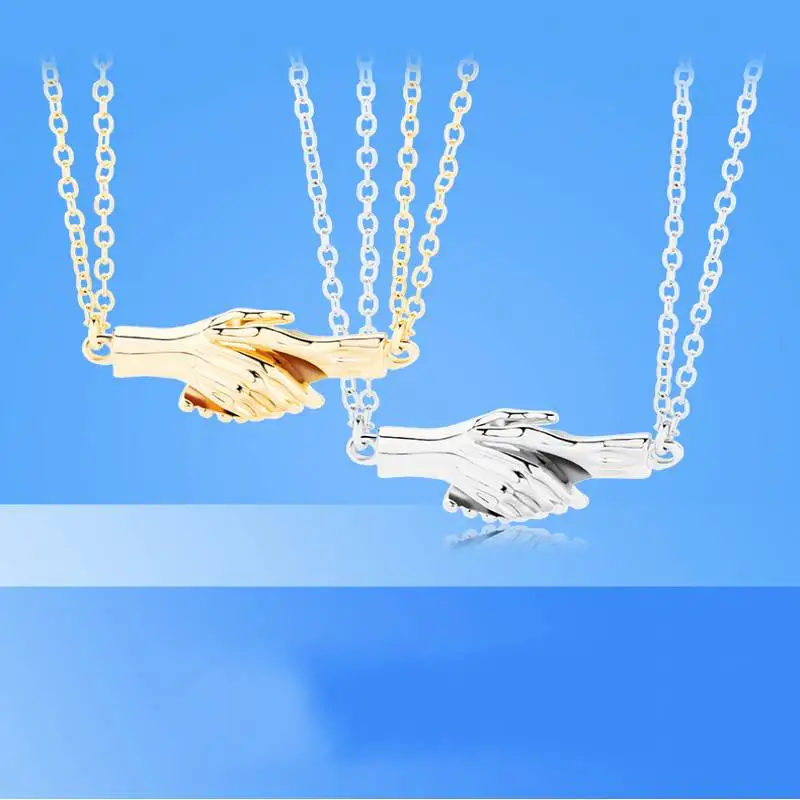 2Pcs Lovers Matching Friendship Couple Necklace Double Hand Magnetic Distance Faceted Pendant Necklace Wedding Jewelry Gift
2Pcs Lovers Matching Friendship Couple Necklace Double Hand Magnetic Distance Faceted Pendant Necklace Wedding Jewelry Gift