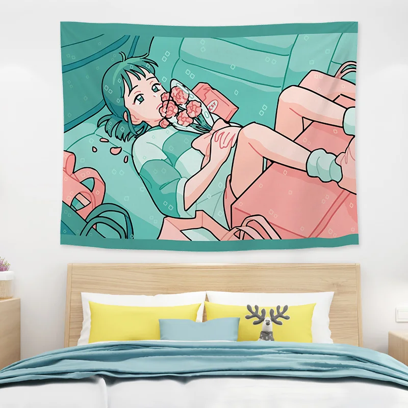 Anime Wall Decor Kawaii Tapestry Background Decorative Cloth Aesthetic Room Decor Decoration Mural Cute Room Decor Tapiz Makrama
Anime Wall Decor Kawaii Tapestry Background Decorative Cloth Aesthetic Room Decor Decoration Mural Cute Room Decor Tapiz Makrama