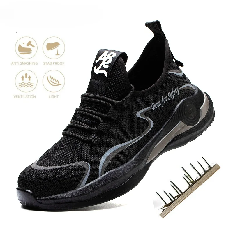 Work Shoes Hollow Breathable Steel Toe Boots Lightweight Safety Work Shoes Anti-slippery For Men Women Male Work Sneaker
Work Shoes Hollow Breathable Steel Toe Boots Lightweight Safety Work Shoes Anti-slippery For Men Women Male Work Sneaker