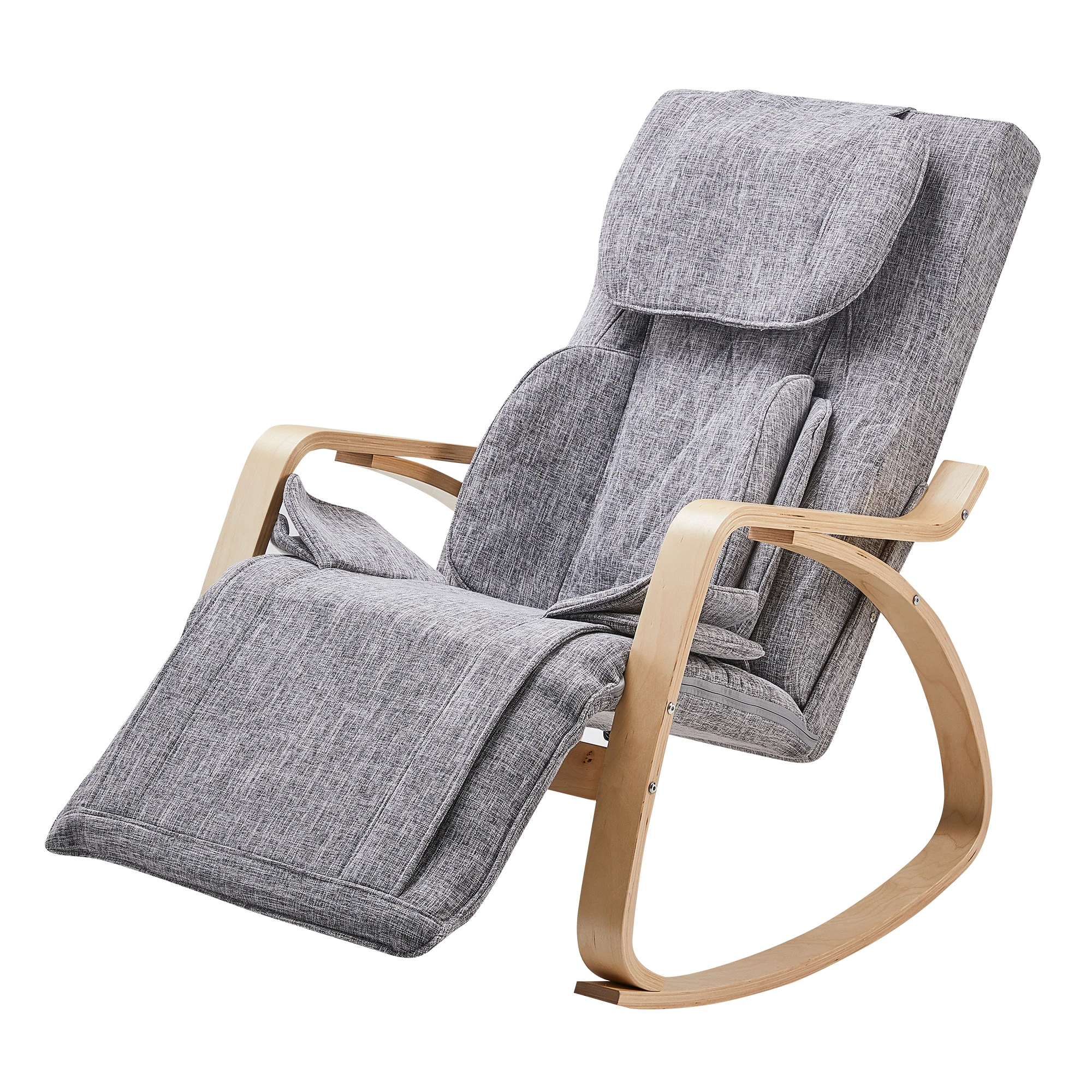 Full massage function-Air pressure-Comfortable Relax Rocking Chair Lounge Chair Relax Chair W/Cotton Fabric Cushion Brown/Grey
Full massage function-Air pressure-Comfortable Relax Rocking Chair Lounge Chair Relax Chair W/Cotton Fabric Cushion Brown/Grey