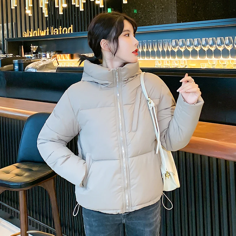 Puffer Coat Women's Solid Hooded Long Sleeve Pockets Zipper Warm Ladies Winter Jacket Thick Padded Casual Cold Coats for Female
Puffer Coat Women's Solid Hooded Long Sleeve Pockets Zipper Warm Ladies Winter Jacket Thick Padded Casual Cold Coats for Female