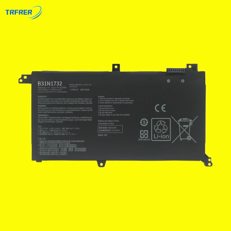 

B31N1732 Laptop battery for ASUS VivoBook S14 S430UA/FA S4300U/UN/F/FN Mars15 VX60G X430UA/UF/UN/FA/FN X571G/LH/GT