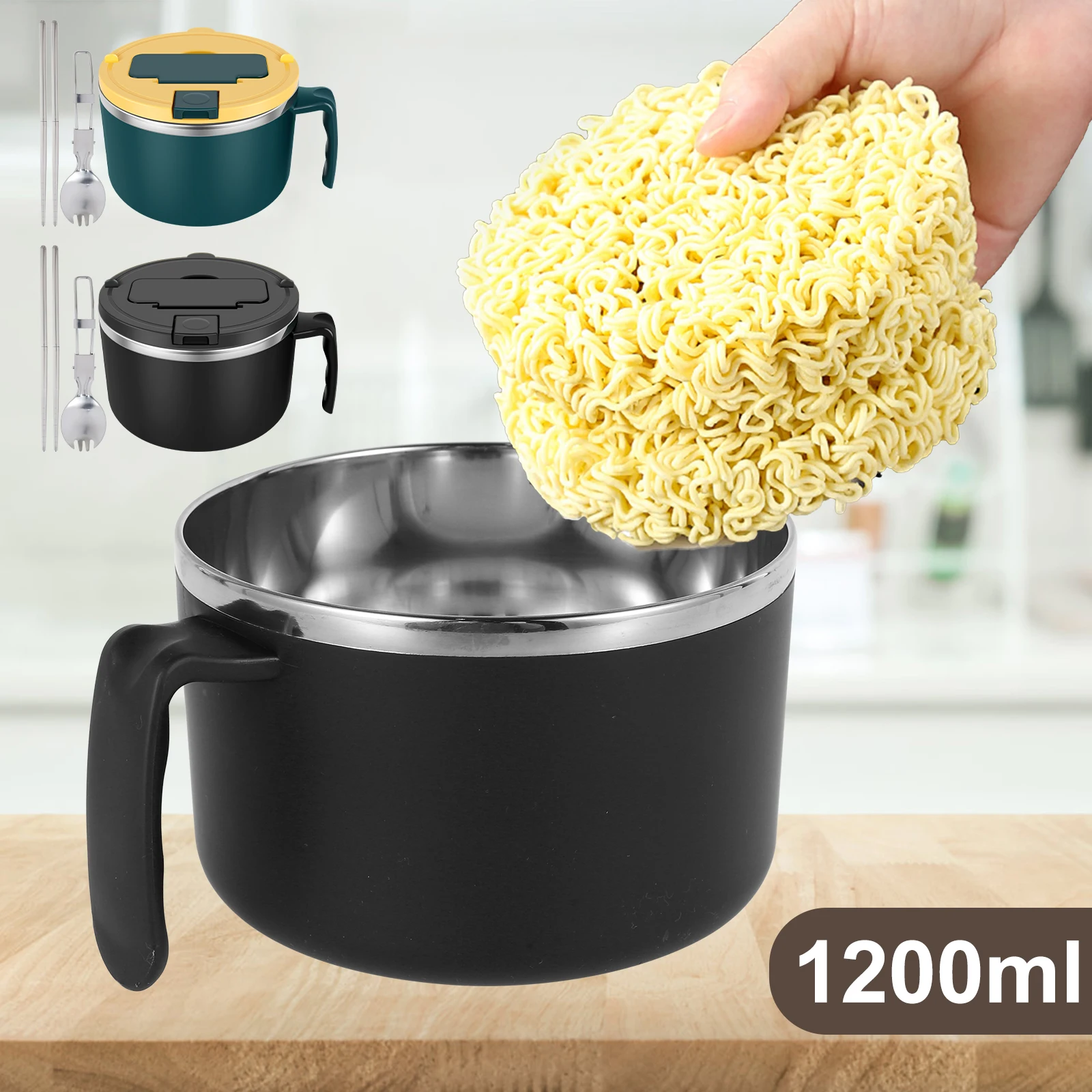 Rapid Ramen Bowl with Filterable Lid 1200ml Microwave Ramen Noodle Bowl with Spoon Chopsticks BPA Free Ramen Cooker Bowl with
Rapid Ramen Bowl with Filterable Lid 1200ml Microwave Ramen Noodle Bowl with Spoon Chopsticks BPA Free Ramen Cooker Bowl with