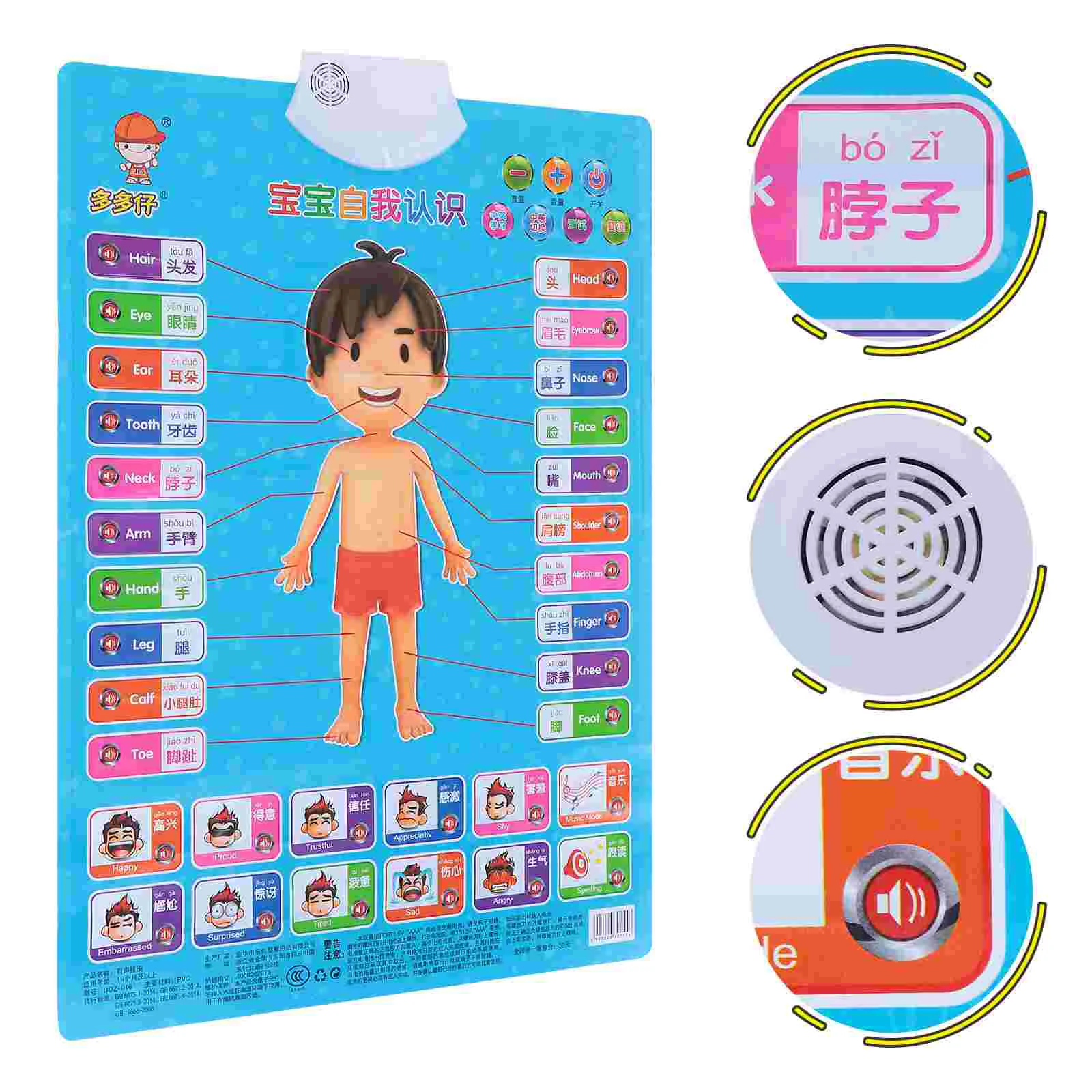Voice Hanging Picture Children Learning Poster Educational Audio Chart Toddler Wall Kids
Voice Hanging Picture Children Learning Poster Educational Audio Chart Toddler Wall Kids