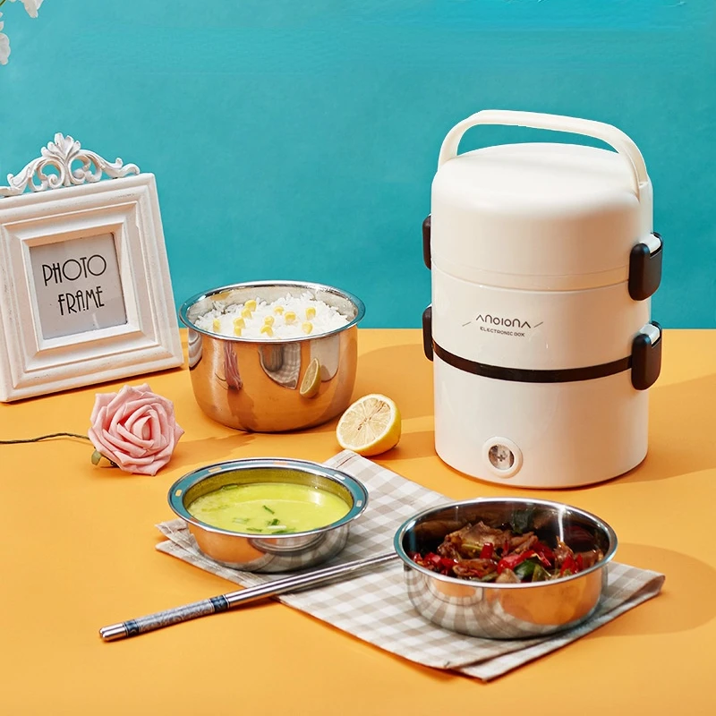 Electric Lunch Box Insulation Self-heating Three-layer Multi-functional Plug-in Student Office Worker Bento Food Containers
Electric Lunch Box Insulation Self-heating Three-layer Multi-functional Plug-in Student Office Worker Bento Food Containers