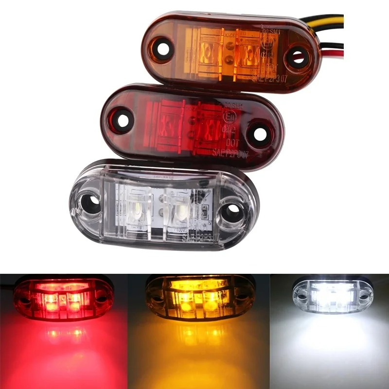 1pc 24v 12v Led Side Marker Lights for Trailer Trucks Caravan Side Clearance Marker Light Lamp Amber Red White 10-30V
1pc 24v 12v Led Side Marker Lights for Trailer Trucks Caravan Side Clearance Marker Light Lamp Amber Red White 10-30V