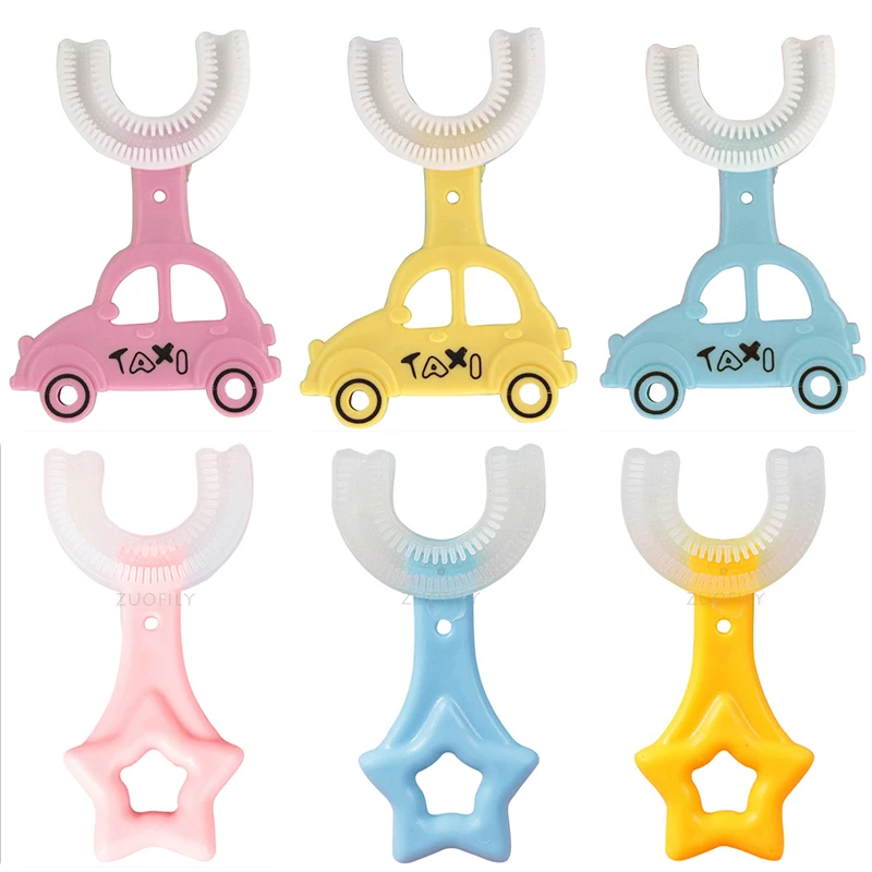 Kids Toothbrush U-Shape Infant Toothbrush with Handle Silicone Oral Care Cleaning Brush for Toddlers Age 2-12 Drop Ship
Kids Toothbrush U-Shape Infant Toothbrush with Handle Silicone Oral Care Cleaning Brush for Toddlers Age 2-12 Drop Ship