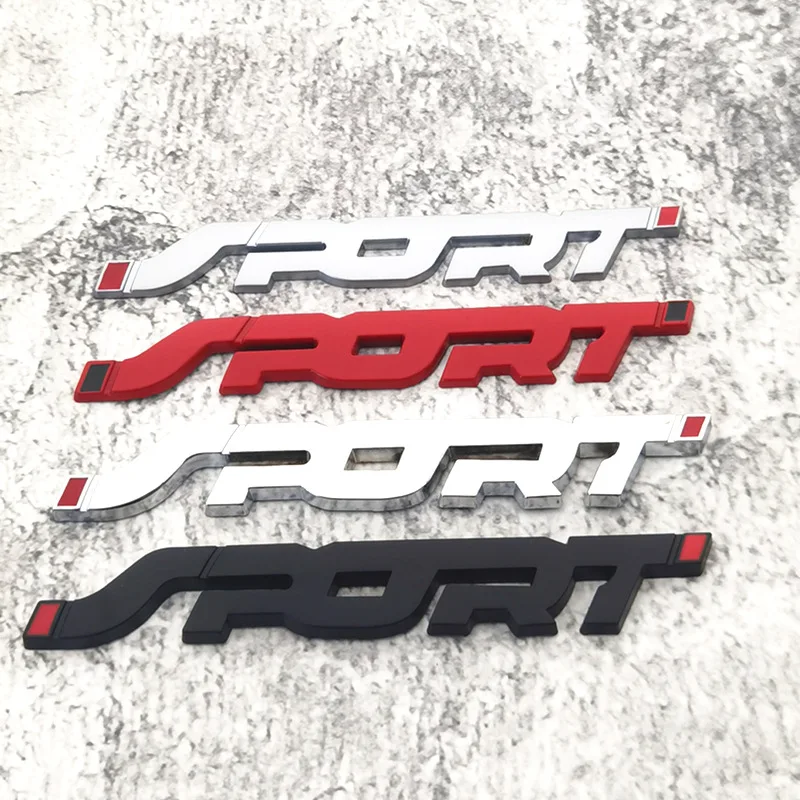 

Модифицированный спортивный логотип 3D автомобиль Передняя головка капота твердые металлические спортивные английские наклейки для тела персонализированные модификационные наклейки
