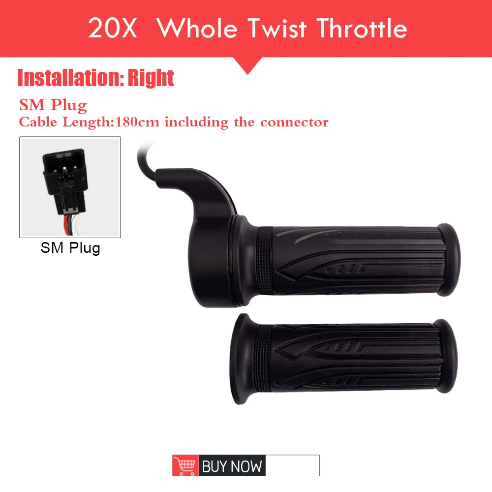 24-72V Twisting Throttle For Electric ScooterElecttric Bicycle/Ebike/E-Motorcycle 3 Pin SM Plug/3 Pin WP Plug Waterproof
24-72V Twisting Throttle For Electric ScooterElecttric Bicycle/Ebike/E-Motorcycle 3 Pin SM Plug/3 Pin WP Plug Waterproof