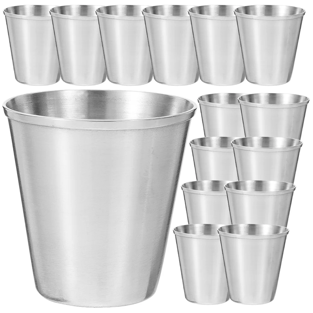 18Pcs Stainless Steel Cups Metal Drinking Glasses Shatterproof Pint Drinking Cups(30ml)
18Pcs Stainless Steel Cups Metal Drinking Glasses Shatterproof Pint Drinking Cups(30ml)
