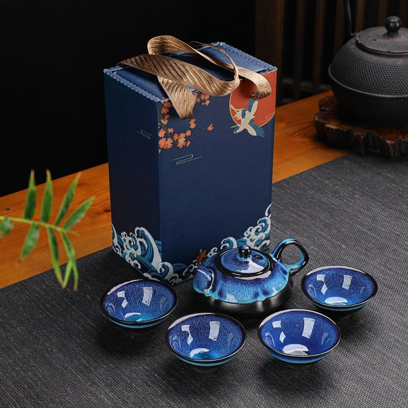 Kiln-turned Exquisite Ceramic Tea Set One Pot Four Cups Kung Fu Tea Set Tea Cup Leisure Health Chinese Teapot Set Boutique
Kiln-turned Exquisite Ceramic Tea Set One Pot Four Cups Kung Fu Tea Set Tea Cup Leisure Health Chinese Teapot Set Boutique