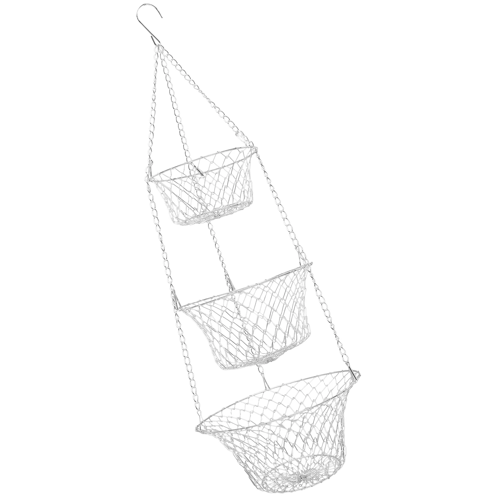 Hanging Fruit Basket Kitchen Wall Fruit Basket Hanging Basket 3-Tier Fruit Storage Basket Flower Basket
Hanging Fruit Basket Kitchen Wall Fruit Basket Hanging Basket 3-Tier Fruit Storage Basket Flower Basket