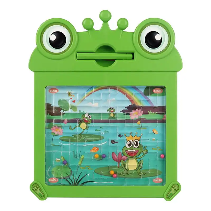 

Magnetic Maze Game Maze Puzzles For Kids Frog Magnetic Pen Drawing BoardColor Sorting Board Ages 3-5 Learning Activities