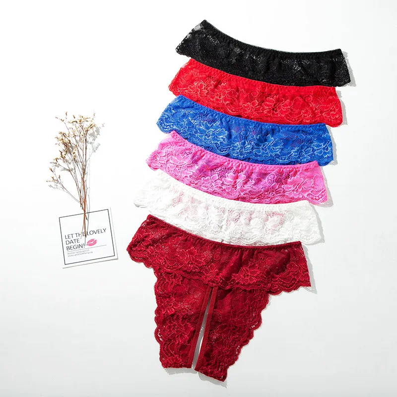 Plus Size New Women's Sexy Lace Open Thong Briefs Transparent Breathable Soft Ladies Sexy Comfortable Underwear Panties
Plus Size New Women's Sexy Lace Open Thong Briefs Transparent Breathable Soft Ladies Sexy Comfortable Underwear Panties