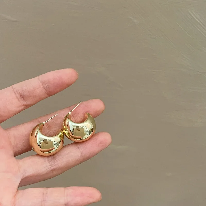 Moon Shaped Metal Stud Earrings for Women Girls S925 Silver Pins France Ear Stud Earring New Fashion Jewelry Accessories
Moon Shaped Metal Stud Earrings for Women Girls S925 Silver Pins France Ear Stud Earring New Fashion Jewelry Accessories
