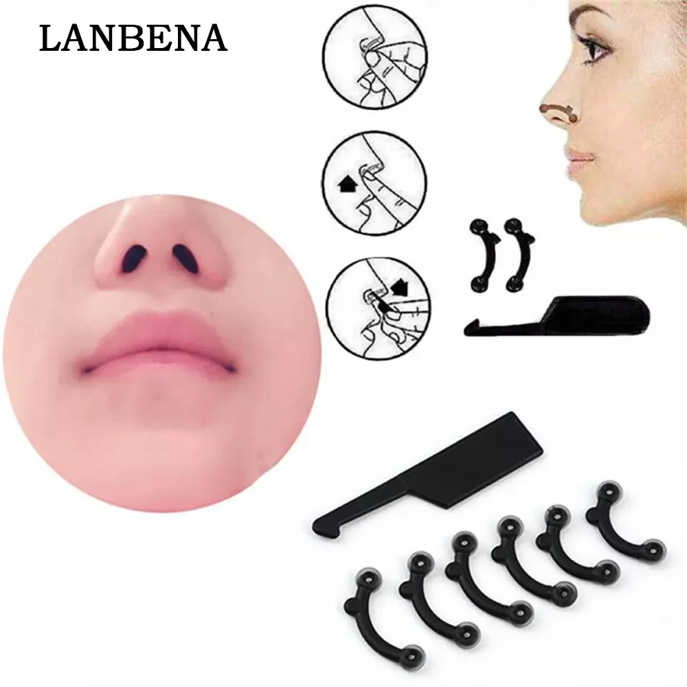 6Pcs/Set Beauty Nose Up Lifting Bridge Shaper Massage Tool No Pain Nose Shaping Clip Clipper Women Girl Massager 3 Size
6Pcs/Set Beauty Nose Up Lifting Bridge Shaper Massage Tool No Pain Nose Shaping Clip Clipper Women Girl Massager 3 Size
