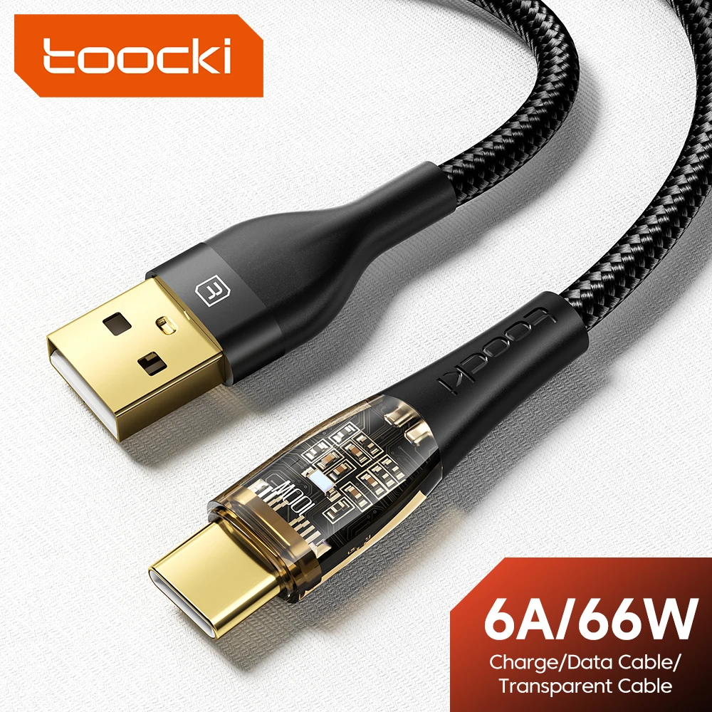 Toocki 6A USB Type C Cable 66W Fast Charging Cable USB C Data Cord For Huawei P30 Pro Samsung S21 Xiaomi 10 11 Redmi Note 9 Pro
Toocki 6A USB Type C Cable 66W Fast Charging Cable USB C Data Cord For Huawei P30 Pro Samsung S21 Xiaomi 10 11 Redmi Note 9 Pro