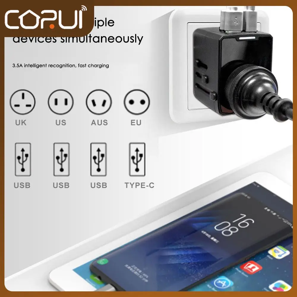 Input 100-240v50/60hz 400ma Universal Travel Adapter Portable Multifunctional Travel Plug Adapter Approved Security Lightweight
Input 100-240v50/60hz 400ma Universal Travel Adapter Portable Multifunctional Travel Plug Adapter Approved Security Lightweight