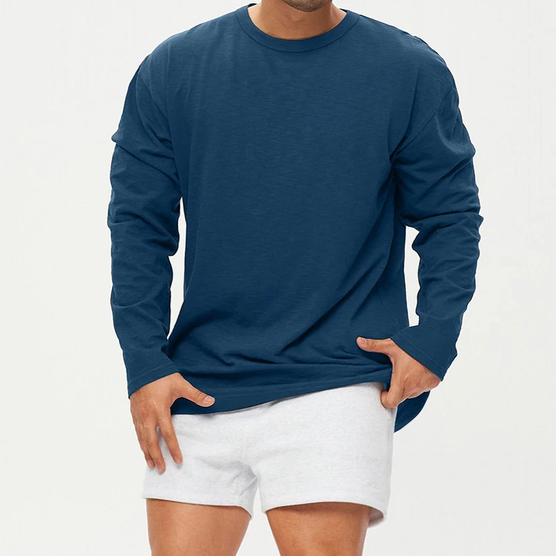 Autumn Fitness Long Sleeve Solid Color Round Neck T-shirt Men's Sport Training Clothes Casual Male Tops Tee Shirt
Autumn Fitness Long Sleeve Solid Color Round Neck T-shirt Men's Sport Training Clothes Casual Male Tops Tee Shirt