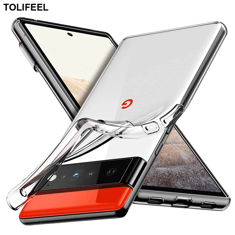 Soft Silicone Case For Google Pixel 6 Pro Clear Shockproof TPU Bumper Case For Google Pixel 6 Transparent Phone Back Cover
Soft Silicone Case For Google Pixel 6 Pro Clear Shockproof TPU Bumper Case For Google Pixel 6 Transparent Phone Back Cover