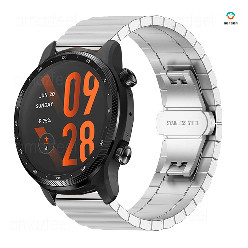 Watch Strap For TicWatch Pro 3 GPS GTX Ultra GPS Smart Watch Stainless Steel Band 22mm Metal Bracelet Wrist Straps
Watch Strap For TicWatch Pro 3 GPS GTX Ultra GPS Smart Watch Stainless Steel Band 22mm Metal Bracelet Wrist Straps