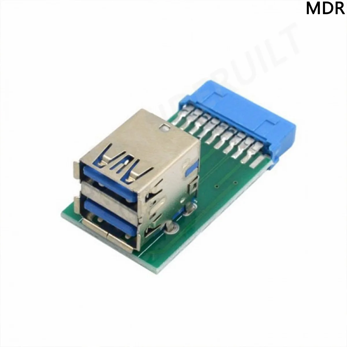 MDR Вертикальный двойной USB 3.0 тип A Женский Для материнской платы 20-контактный