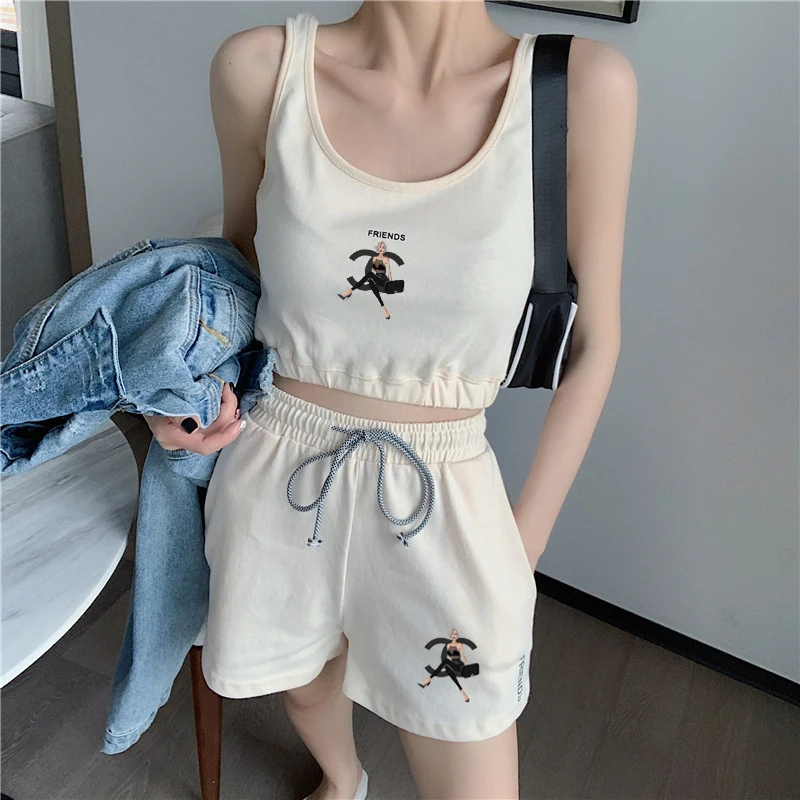 Summer Sportswear Sweatpants Bra Fitness Suit Crop Top High Waist Running Short Sportswear Sexy Fashion Two Piece Set For Women
Summer Sportswear Sweatpants Bra Fitness Suit Crop Top High Waist Running Short Sportswear Sexy Fashion Two Piece Set For Women