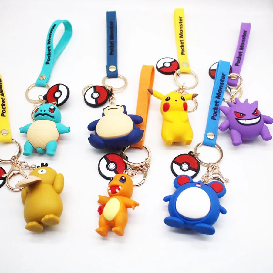 Pokemon action figure Pikachu Charmander Snorlax Squirtle Anime Pokemon Fashion Keychain Bag Keyring Pendant Birthday Gifts
Pokemon action figure Pikachu Charmander Snorlax Squirtle Anime Pokemon Fashion Keychain Bag Keyring Pendant Birthday Gifts