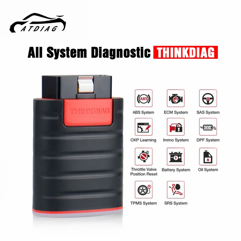 

New ThinkCar ThinkDiag 2021Elite Verion Full software OBD2 scanner TPMS Diagnostic Tool 15 reset service Active Test Code Reade