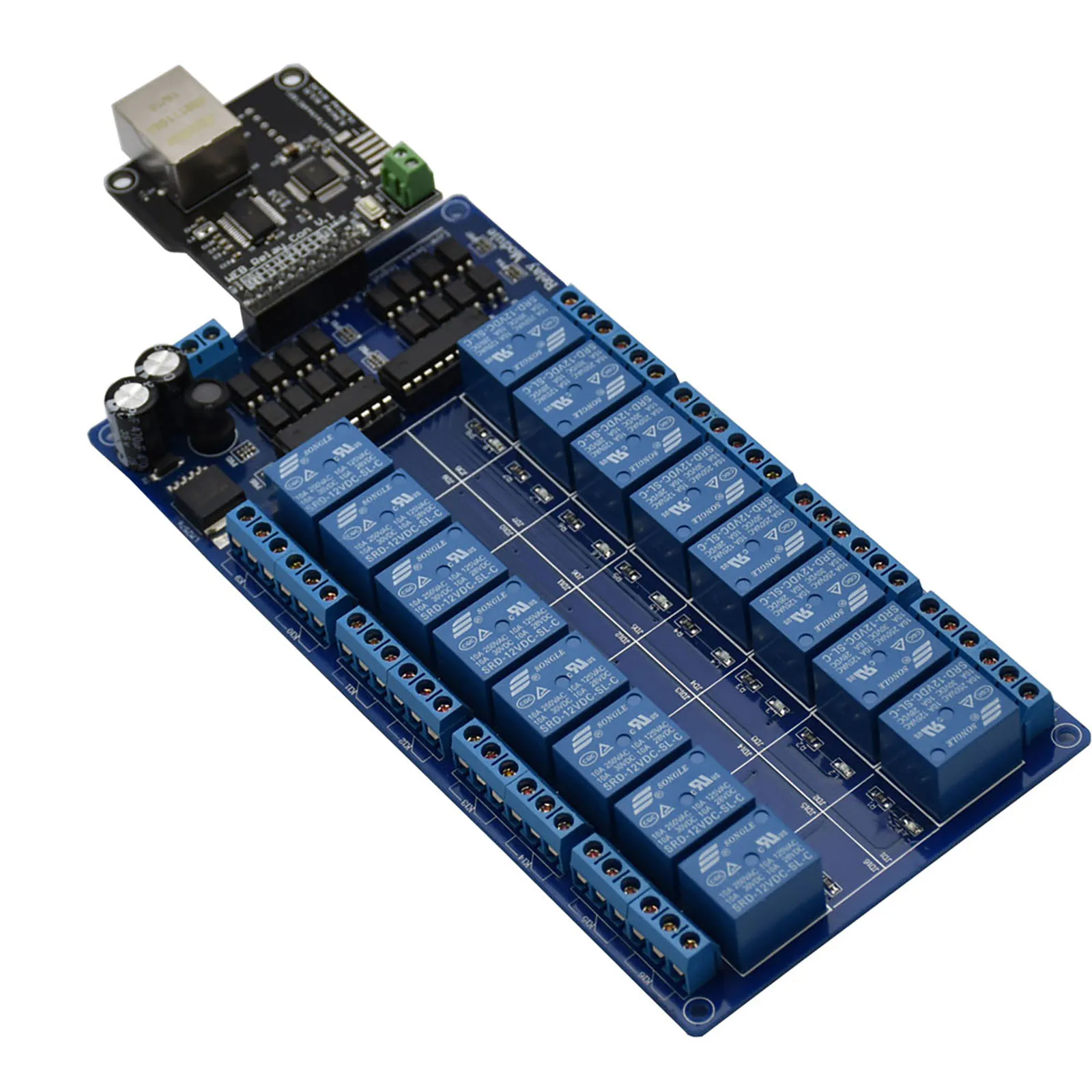 NC1601 Ethernet Relay Controller Module LAN WAN Network Web Server Control Board
NC1601 Ethernet Relay Controller Module LAN WAN Network Web Server Control Board