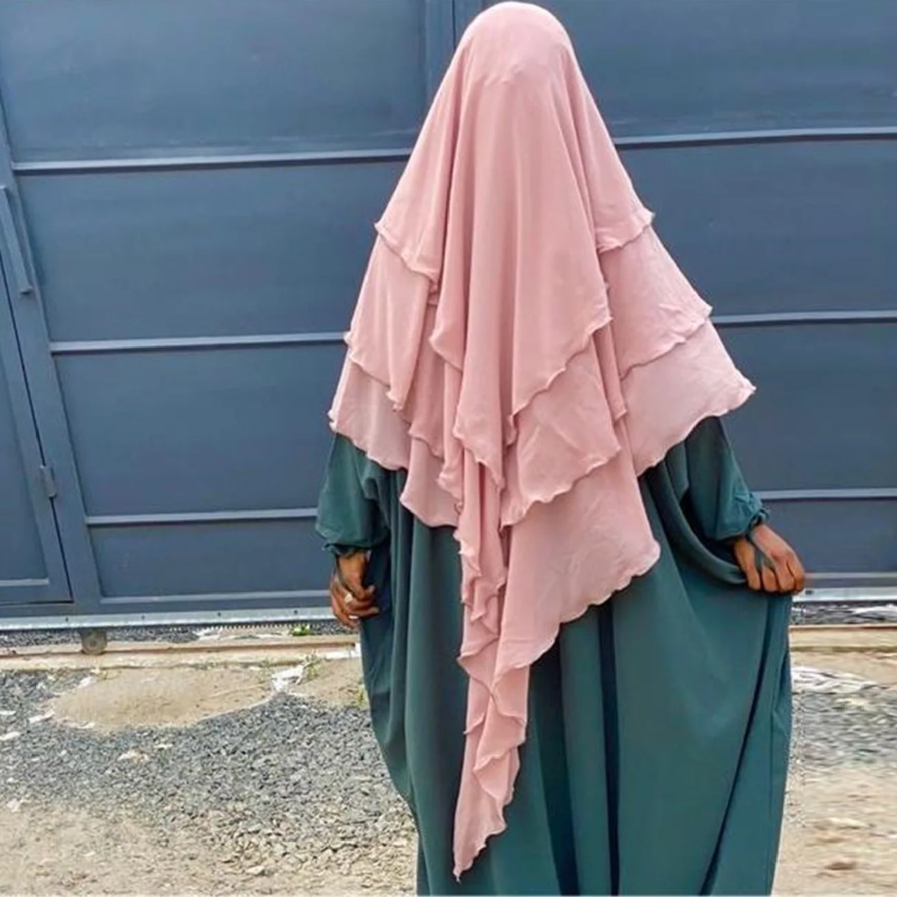 Three Layer Khimar Hijabs for Woman Dubai Saudi Turk Islam Prayer Clothes Long Triangle Muslim Headscarf Hijabi Scarf Niqab 
Three Layer Khimar Hijabs for Woman Dubai Saudi Turk Islam Prayer Clothes Long Triangle Muslim Headscarf Hijabi Scarf Niqab