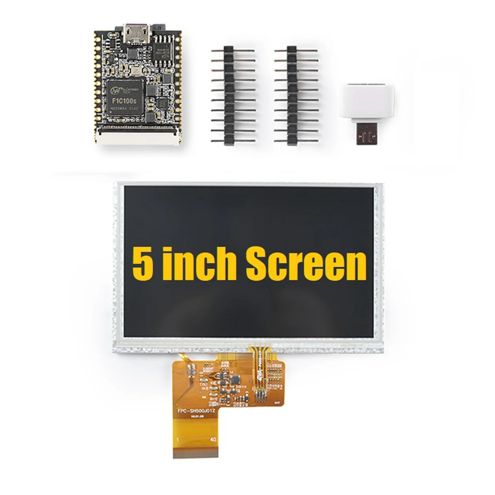 For Nano Motherboard+5 Inch Screen F1C100S Development Board for Linux Programming Learning
For Nano Motherboard+5 Inch Screen F1C100S Development Board for Linux Programming Learning