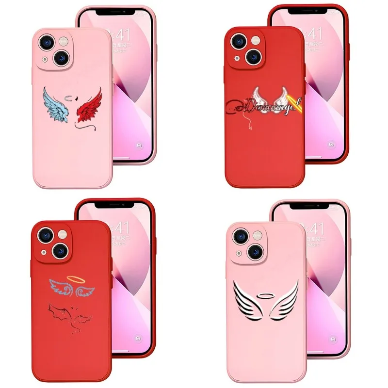 Cute Demon Angel Phone Case Red Pink For Apple IPhone 12 Pro 13 11 Pro Max Mini Xs X Xr 7 8 6 6s Plus Se 2020 Shockproof Cover
Cute Demon Angel Phone Case Red Pink For Apple IPhone 12 Pro 13 11 Pro Max Mini Xs X Xr 7 8 6 6s Plus Se 2020 Shockproof Cover