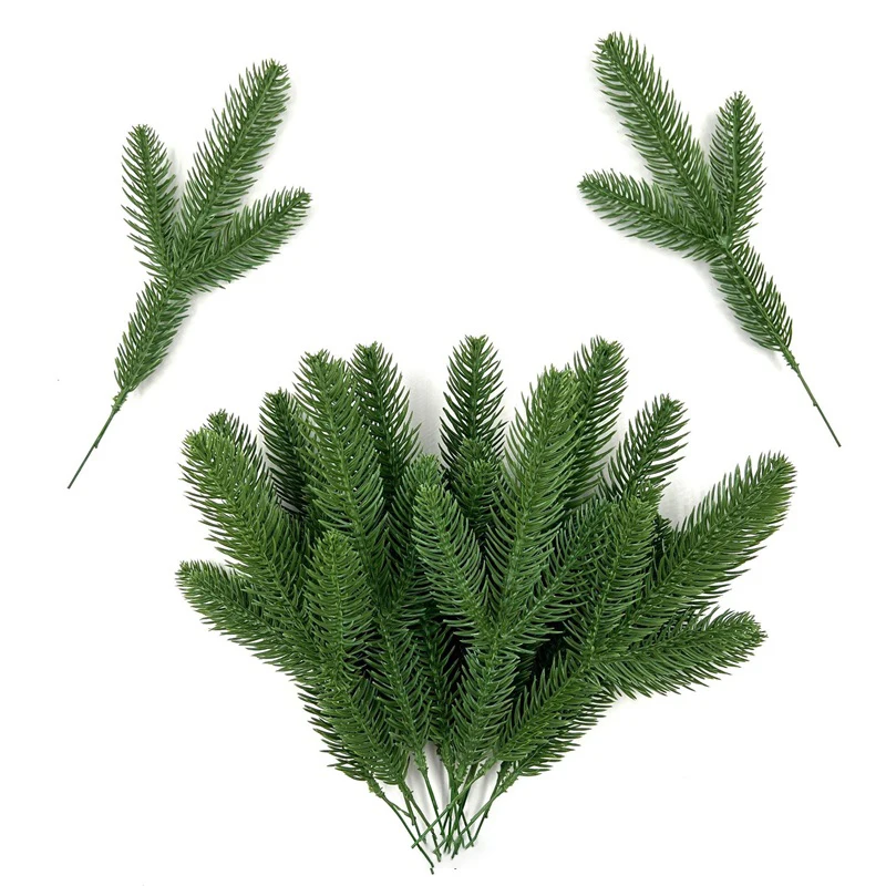 10pcs Artificial Plants Green Pine Needle Branches Plastic Christmas Tree Decoration Diy Wedding Wreath Home Decor Fake Branch
10pcs Artificial Plants Green Pine Needle Branches Plastic Christmas Tree Decoration Diy Wedding Wreath Home Decor Fake Branch