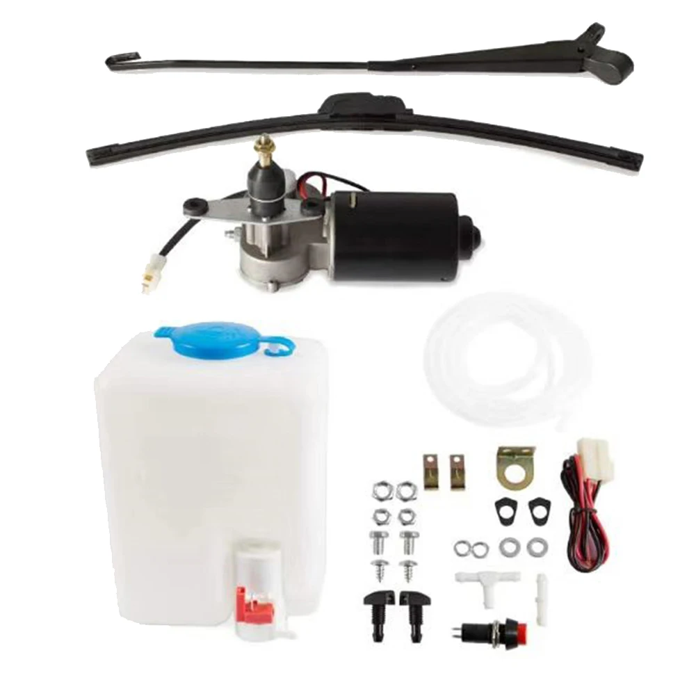 12V Electric Motor UTV Windshield Wiper with Windshield Washer Pump Kit for UTV Polaris-Ranger RZR 570 800 900 1000 
12V Electric Motor UTV Windshield Wiper with Windshield Washer Pump Kit for UTV Polaris-Ranger RZR 570 800 900 1000