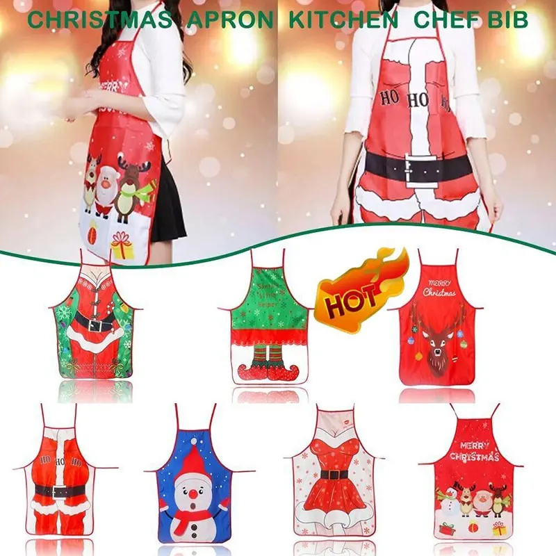 1pcs Merry Christmas Apron Happy New Year Ornaments Christmas Gift Home Xmas Decor Classic Kitchen Cooking Chef Bib
1pcs Merry Christmas Apron Happy New Year Ornaments Christmas Gift Home Xmas Decor Classic Kitchen Cooking Chef Bib