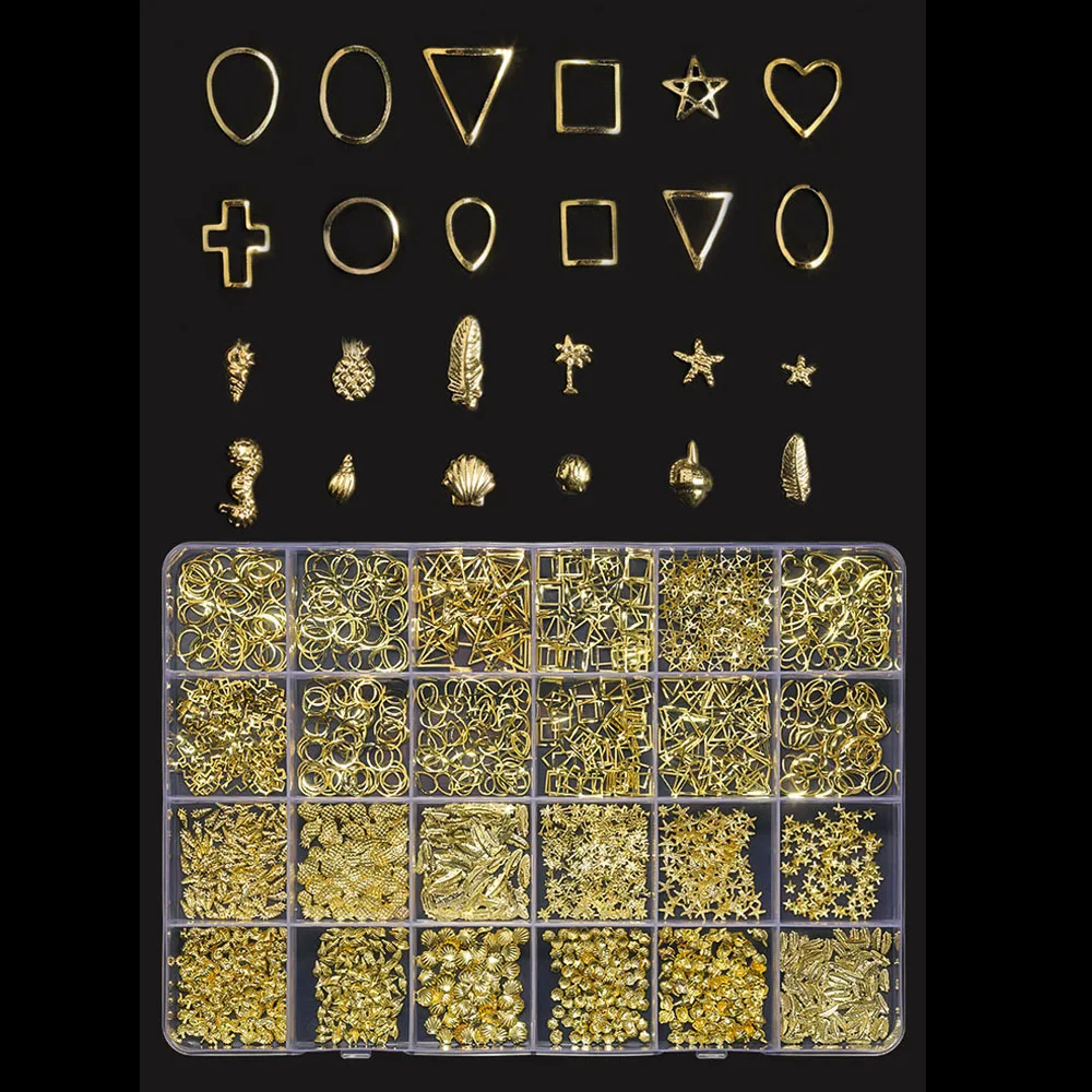 Box Resin Flower Nail Charms for Girls Designs Gold Color Summer Nail Metal Accessories Starfish Craft Parts 24 Grids Rivet Nail
Box Resin Flower Nail Charms for Girls Designs Gold Color Summer Nail Metal Accessories Starfish Craft Parts 24 Grids Rivet Nail