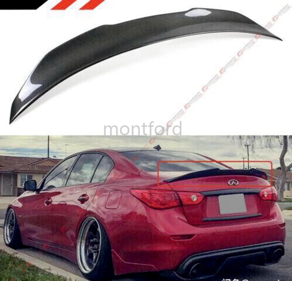 PSM Style High Kick Real Carbon Fiber Car Rear Trunk Boot Lip Spoiler Wing Lip For Infiniti Q50 2014-2019 Wing Spoiler
PSM Style High Kick Real Carbon Fiber Car Rear Trunk Boot Lip Spoiler Wing Lip For Infiniti Q50 2014-2019 Wing Spoiler