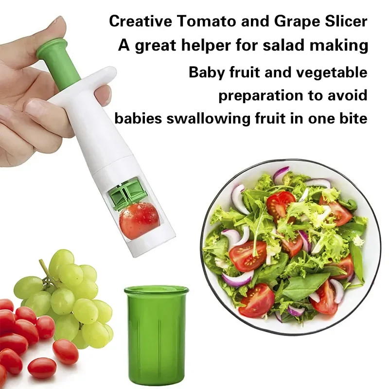 

Baking Accessories Gadget Splitter Cut Fruit Slicer For Small Cutter Tools Tomato Cooking Kitchen Manual Salad Grape Creative