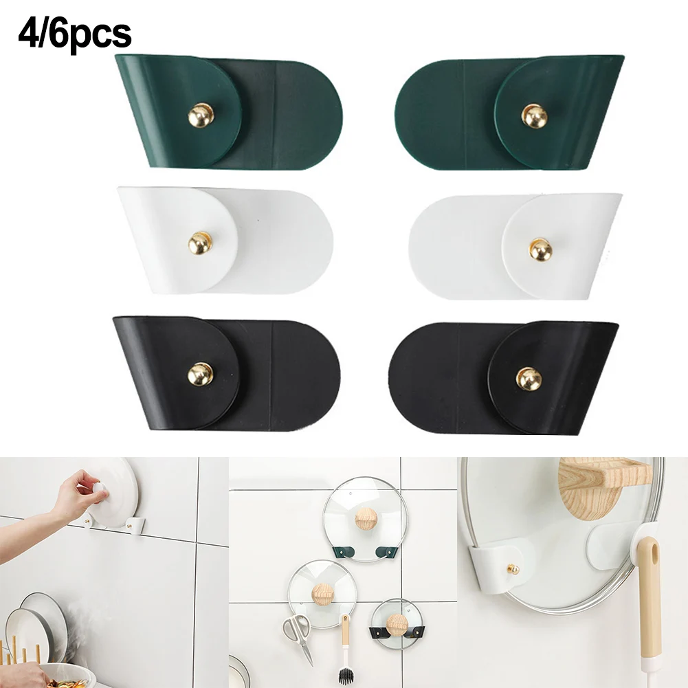 4/6Pcs Pot Lid Holder Self Adhesive Wall-Mounted Pot Hanging Holder Punch-Free Pan Lid Organizer Kitchen Storage Rack
4/6Pcs Pot Lid Holder Self Adhesive Wall-Mounted Pot Hanging Holder Punch-Free Pan Lid Organizer Kitchen Storage Rack