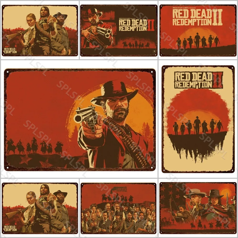 Red Dead Redemption Metal Print Plates Classicl Gaming Video Print Tin Sign Posters Retro Pub Bar Sign Metal Wall Decor Plaques
Red Dead Redemption Metal Print Plates Classicl Gaming Video Print Tin Sign Posters Retro Pub Bar Sign Metal Wall Decor Plaques