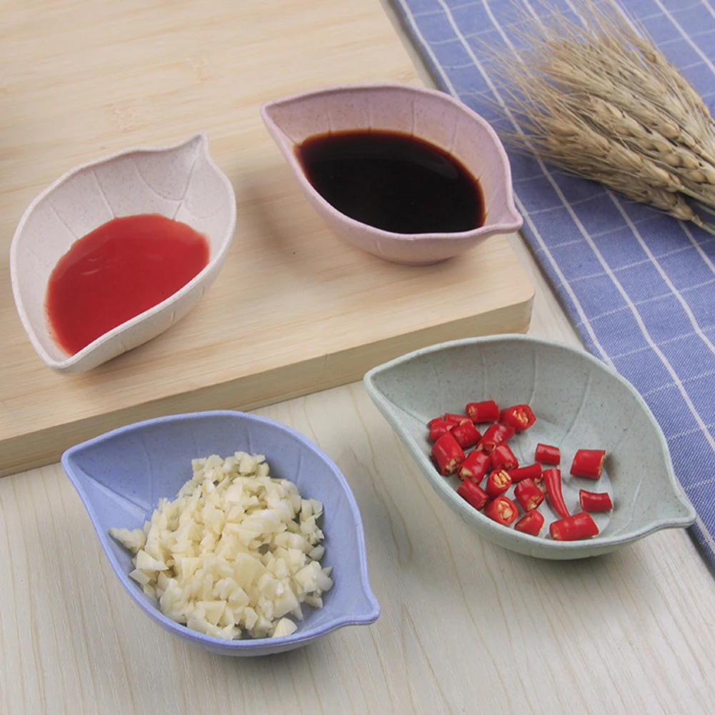Mini Wheat Straw All-purpose Seasoning Dish Leaves Shape Sauce Salt Snack Small Plate Home Kitchen Tableware Accessories
Mini Wheat Straw All-purpose Seasoning Dish Leaves Shape Sauce Salt Snack Small Plate Home Kitchen Tableware Accessories