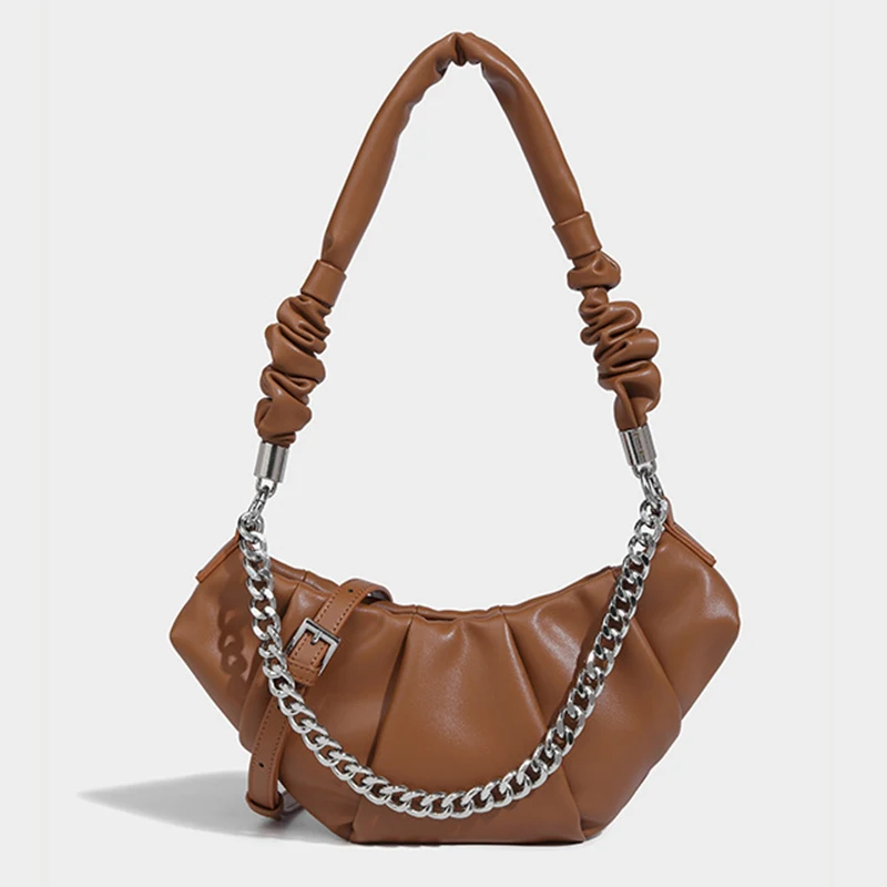 Women Bag Luxury Bag Design Fashion Ins Solid Color Vintage Pleated Cross Bag For Women Ladies Female Bag Metal Chains
Women Bag Luxury Bag Design Fashion Ins Solid Color Vintage Pleated Cross Bag For Women Ladies Female Bag Metal Chains