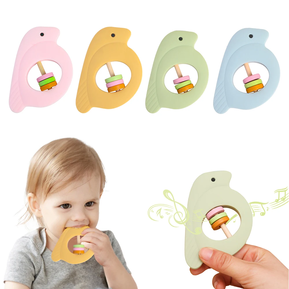 Bird Shape Baby Rattle Silicone Color Cartoon Rattle Teething Safe Food Grade Children Molar Toy Play Gym Silicone Brain Game
Bird Shape Baby Rattle Silicone Color Cartoon Rattle Teething Safe Food Grade Children Molar Toy Play Gym Silicone Brain Game