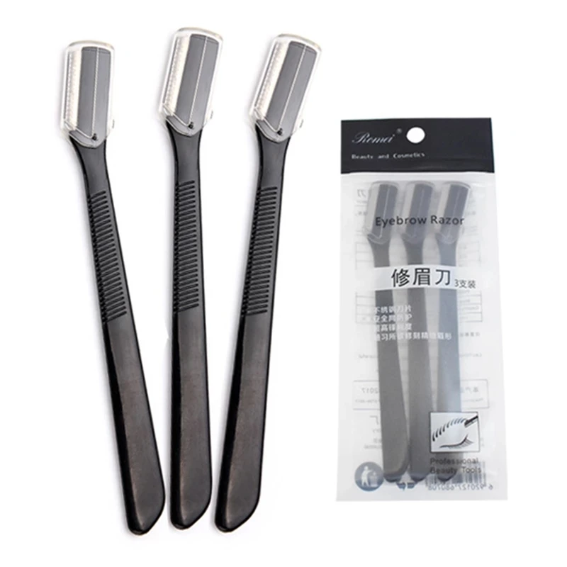 3 Pcs Eyebrow Trimmer Face Razor Eyebrow Portable Blades Shaver Knife Hair Remover Set Makeup Eyebrow Profiler Tools
3 Pcs Eyebrow Trimmer Face Razor Eyebrow Portable Blades Shaver Knife Hair Remover Set Makeup Eyebrow Profiler Tools
