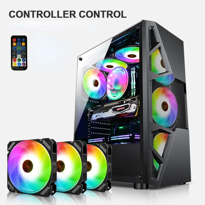 COOLMOON Computer Case 120mm Fan RGB 6PIN Colorful Lamp Radiator Cooler Mute PC 5V DC ARGB Ventilador Chassis Fans Aura Sync
COOLMOON Computer Case 120mm Fan RGB 6PIN Colorful Lamp Radiator Cooler Mute PC 5V DC ARGB Ventilador Chassis Fans Aura Sync